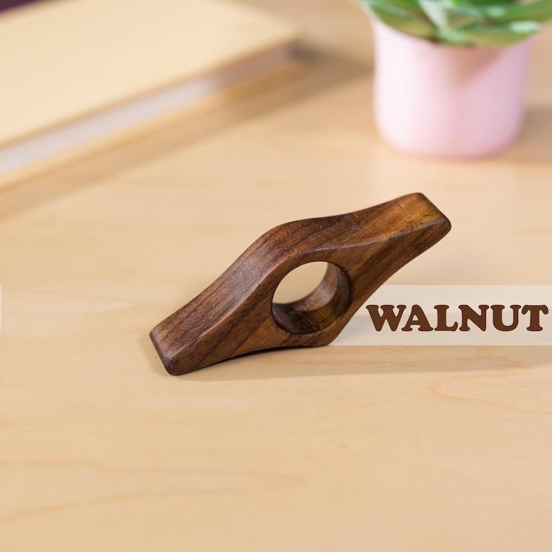 Personalized Thumb Book Page Holder Custom Wooden Page Spreader Bookmark Unique Book Lover Gift