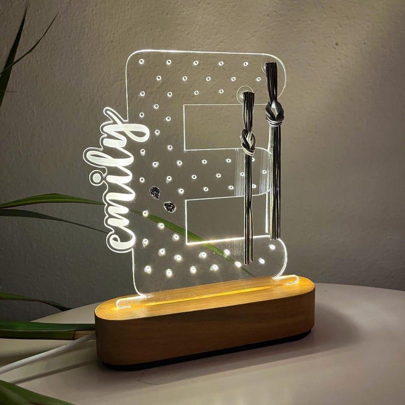 Personalized Earring Holder - Birthday Gift for Her, Custom Earring Display, Acrylic Jewelry Organizer, Teenage Girl Gifts, Gifts for Mom