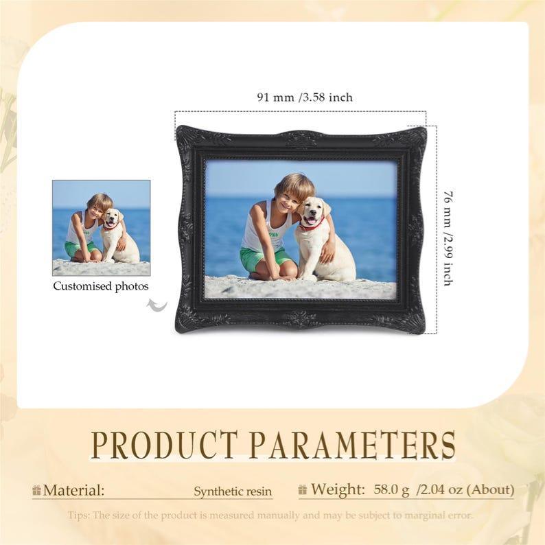 Custom Photo Fridge Magnets -Personalized Family Photos, Pet Photo Magnet Fridge Magnets Vintage 3D Photo Frames -Magnet Art - Vintage Decor