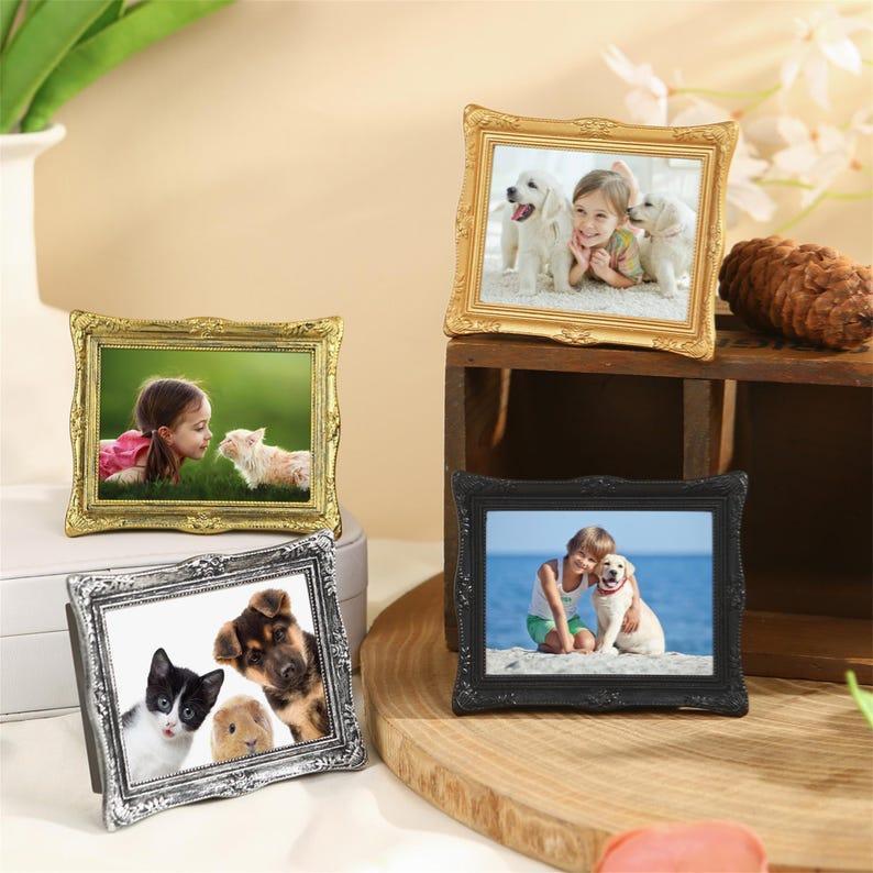 Custom Photo Fridge Magnets -Personalized Family Photos, Pet Photo Magnet Fridge Magnets Vintage 3D Photo Frames -Magnet Art - Vintage Decor