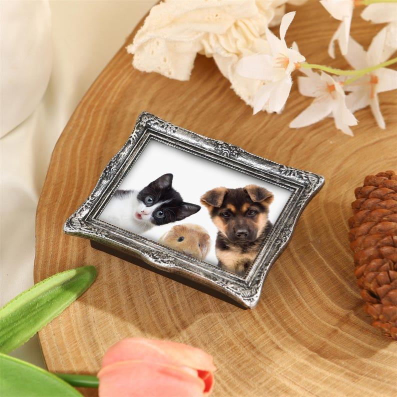 Custom Photo Fridge Magnets -Personalized Family Photos, Pet Photo Magnet Fridge Magnets Vintage 3D Photo Frames -Magnet Art - Vintage Decor