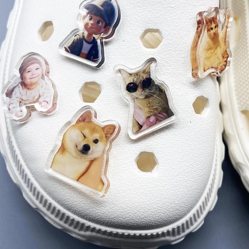 Custom Shoe Charms ,Custom Shoe Clips,Custom Shoe Ornaments ,Pet Shoe Clip, Photo Shoe Clips,Christmas Gifts,Custom Shoe Decoration