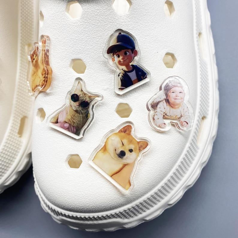 Custom Shoe Charms ,Custom Shoe Clips,Custom Shoe Ornaments ,Pet Shoe Clip, Photo Shoe Clips,Christmas Gifts,Custom Shoe Decoration