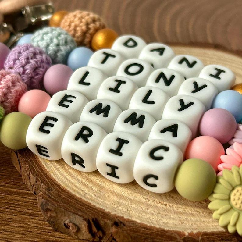 Personalized Pacifier Clip Custom Name Dummy Chain for Baby Custom Name Pacifier Holder Personalized Baby Dummy Clip