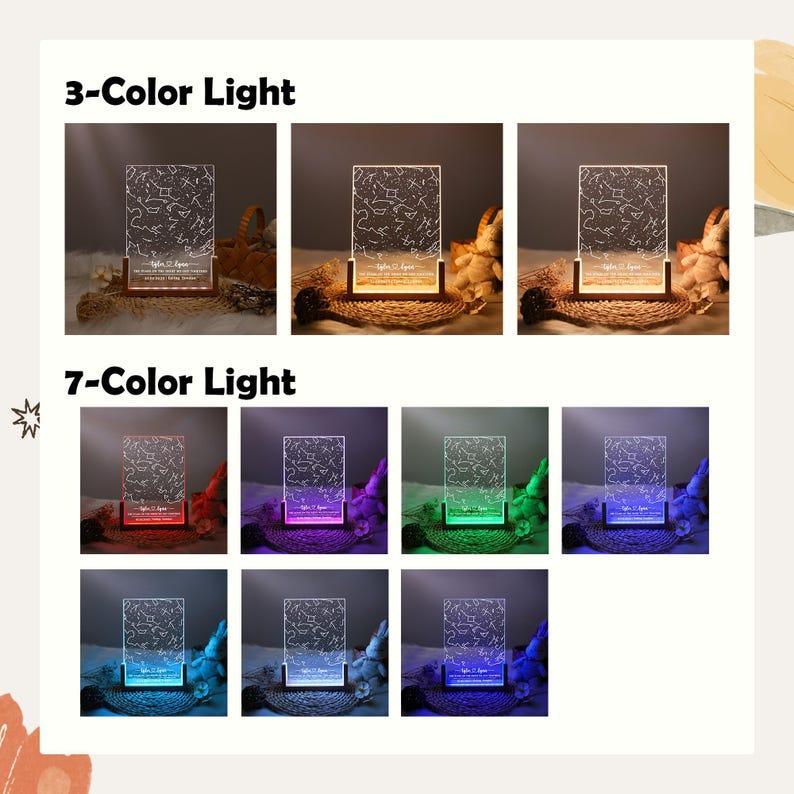 Personalized Star Map Night Light – Custom Constellation Lamp, Unique Date Night & Couples Gift, Anniversary, Engagement, Wedding Present