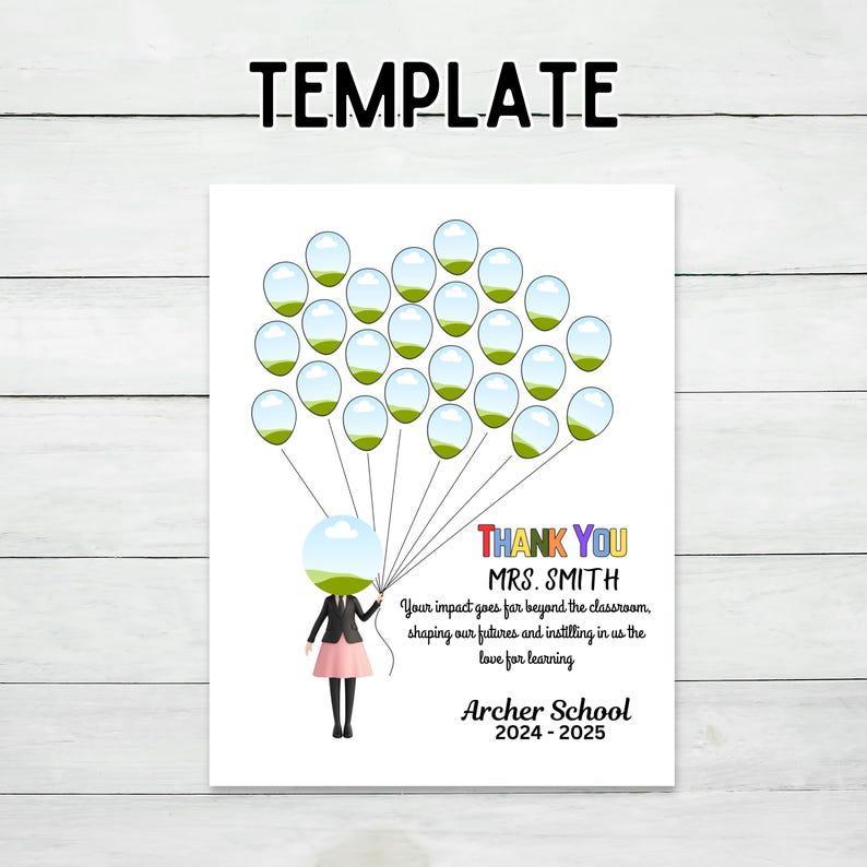 Teacher Appreciation Gifts, Teacher Gift from Class, Personalized Teacher Thank You Gift from Students, End of Year Teacher Gift from Class