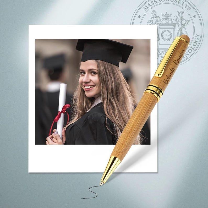 Personalized Graduation Engraved Wood Pen Set, Custom Gift for Graduation, Custom Class of 2025 Gift, Personalized Graduation 2025 Pen Set