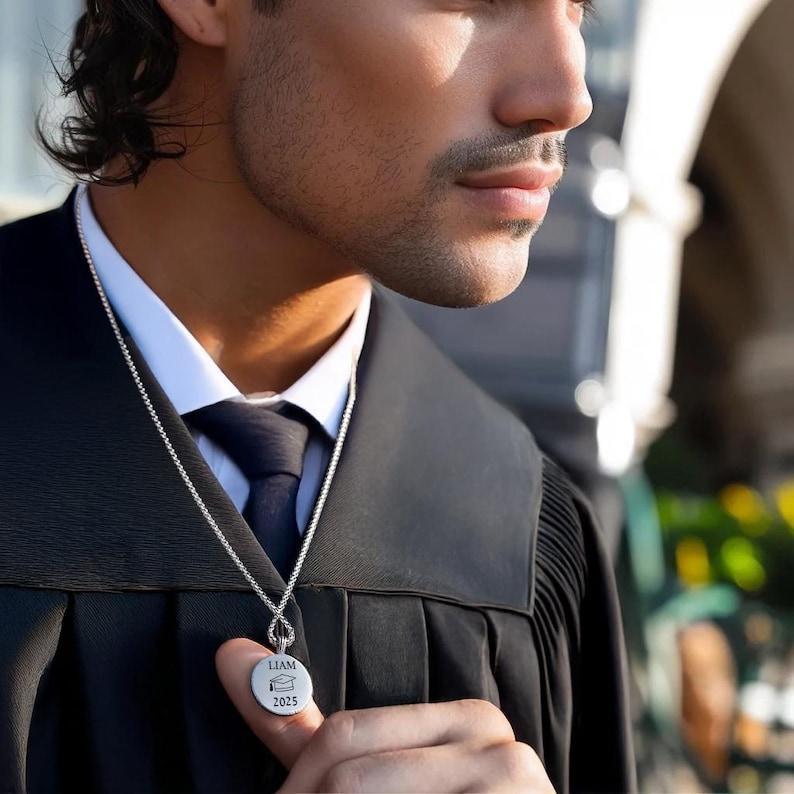 University Graduation Necklace,Custom College Gift,Graduation Necklace,Custom Gift For Student,Silver Necklace,Personalized College Necklace