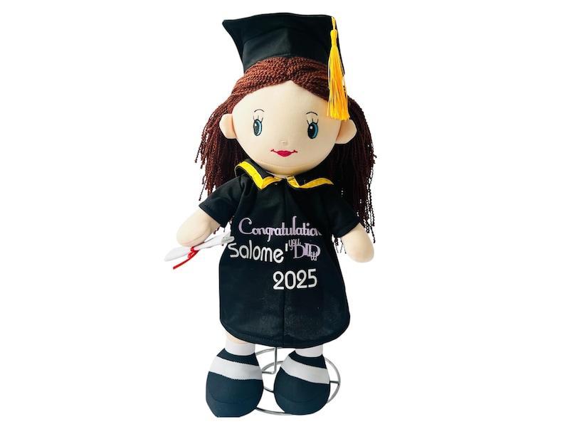 Personalized graduation Doll |Class of 2025 | grad gift | grad doll | doll, gift , customize gift | soft and easy to grab doll , congrats - myphotowallet