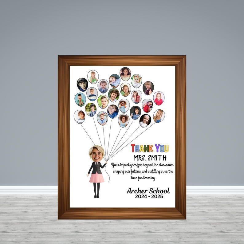 Teacher Appreciation Gifts, Teacher Gift from Class, Personalized Teacher Thank You Gift from Students, End of Year Teacher Gift from Class
