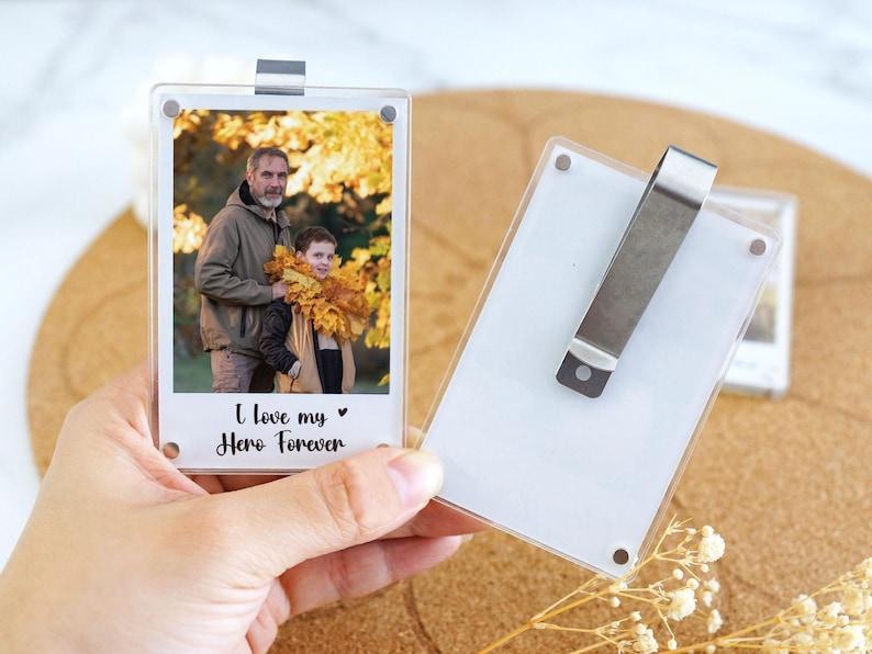 Personalized Photo Car Visor Clip Custom Photo Car Visor Clip Photo Car Sun Visor Clip for Dad, Husband