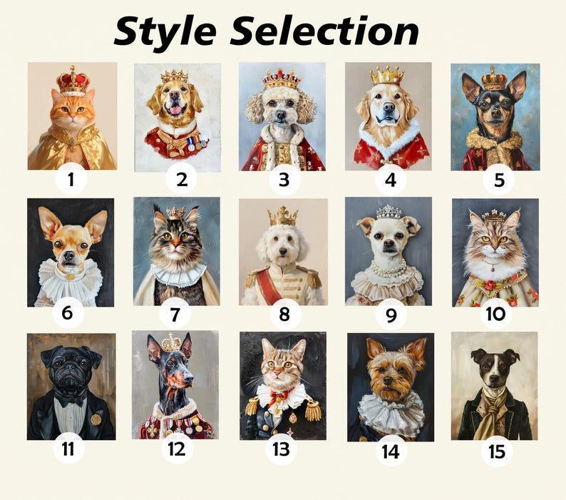 Custom Royal Pet Portrait Fridge Magnet – Personalized Hand-Painted Acrylic Artwork for Cat & Dog Lovers, Unique Gift Idea, Pet Loss