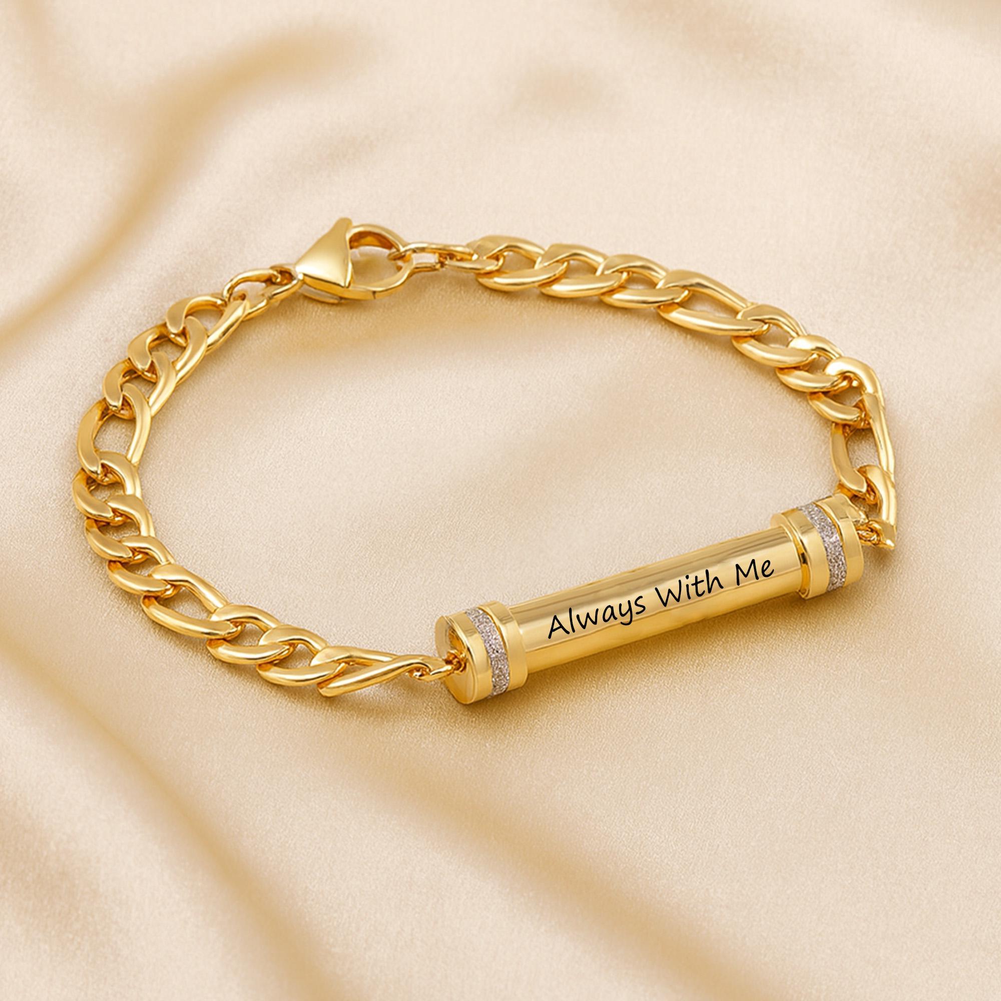 Personalized Cremation Jewelry for Human Ashes, Ashes Bracelet, Urn Bracelet for Ashes, Cremation Bracelet Dad Mom