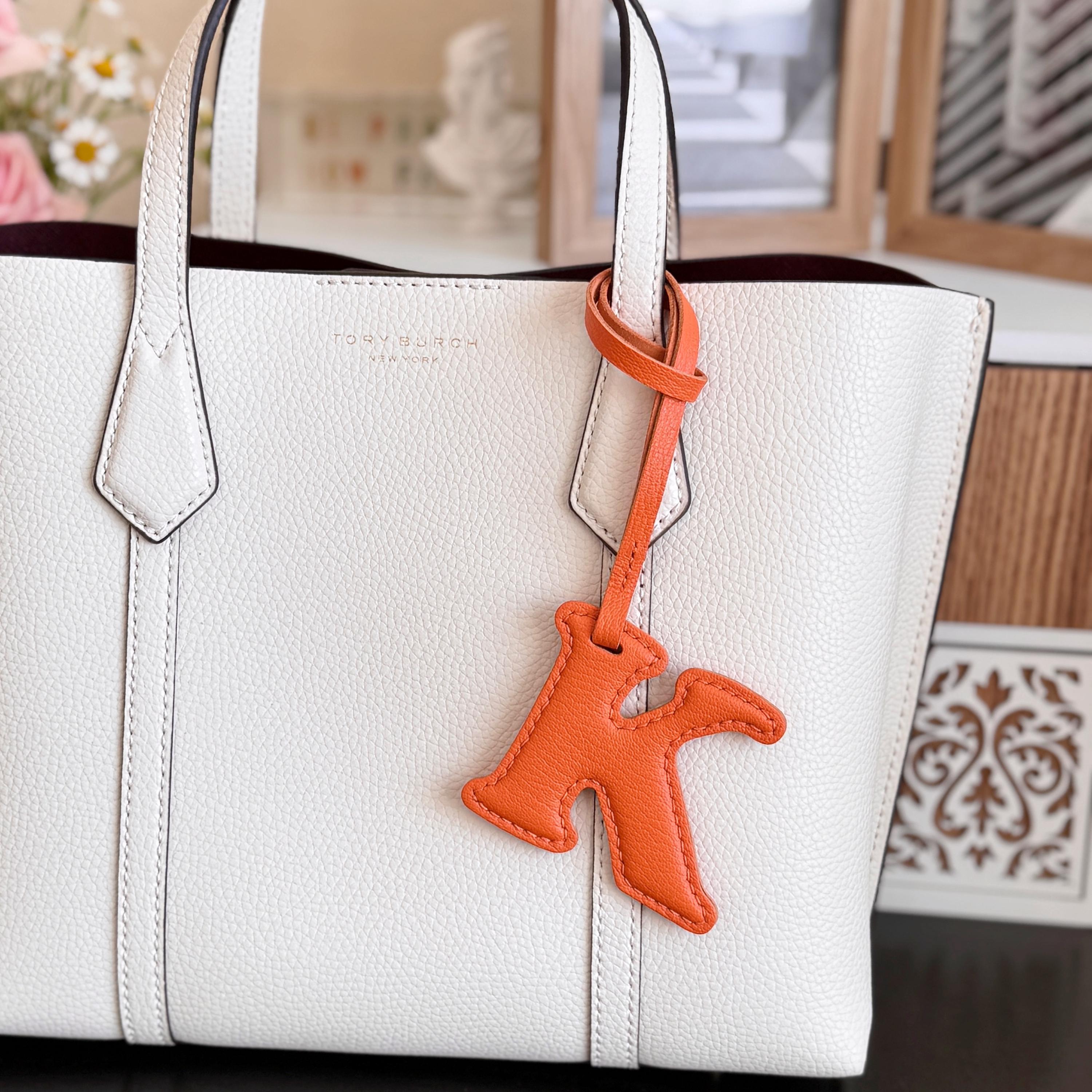 Personalized Initial Name Purse Charm Custom Letter Combo Leather Keyring  Gift for Friends