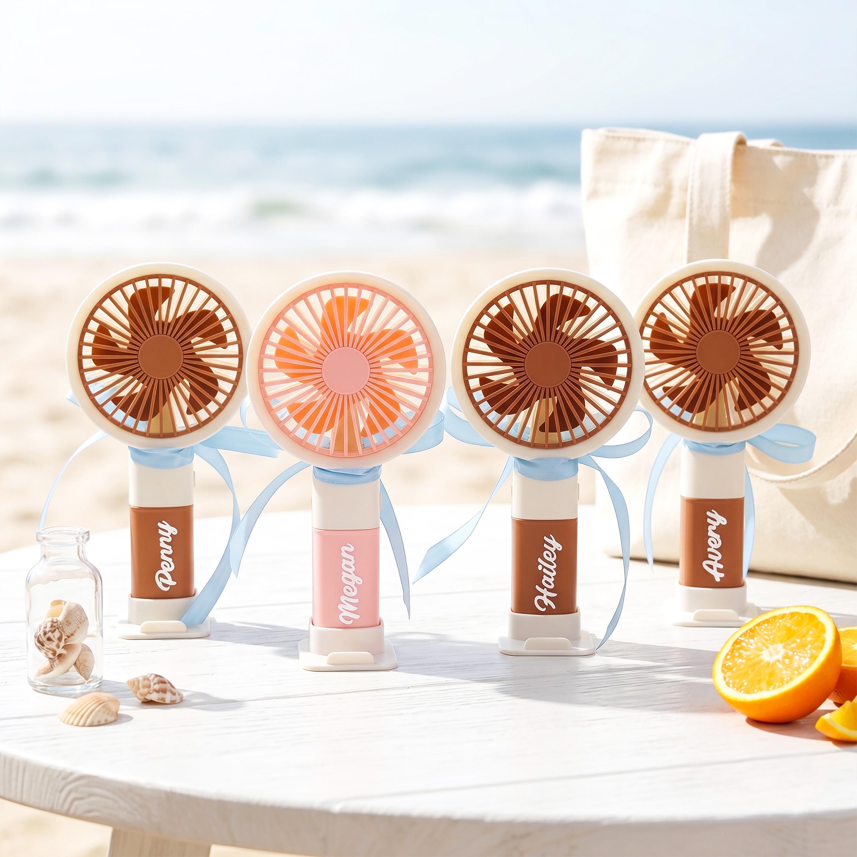 Personalized Name Handheld Fan Custom Name Portable Desk Fan Outdoor Gift for Summer