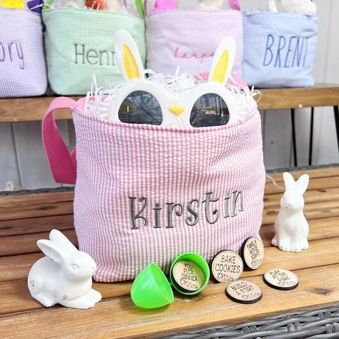 Kids Easter Basket, Personalized Easter Basket, Child's Easter Basket