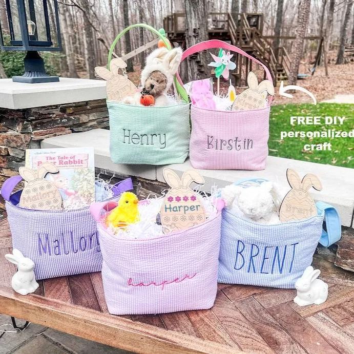 Kids Easter Basket, Personalized Easter Basket, Child's Easter Basket