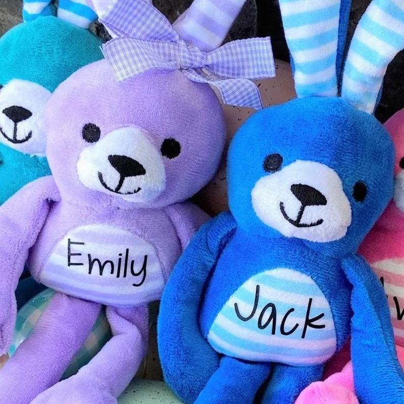 Personalized Easter Bunny, Easter Bunny, Easter Basket Stuffers, Plush Easter Bunny, Custom Easter Bunny, Easter Basket Gift, Stuffed Bunny