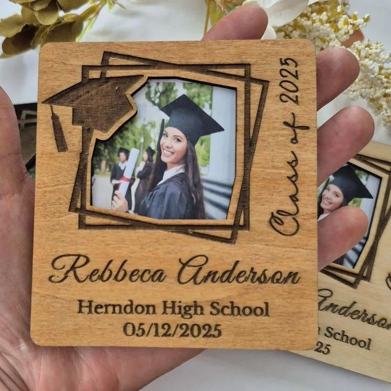 Graduation Photo Frame, Graduation Magnetic Picture Frame, Graduation Photo Magnet, Magnetic Photo Frame, Fridge Photo Magnet