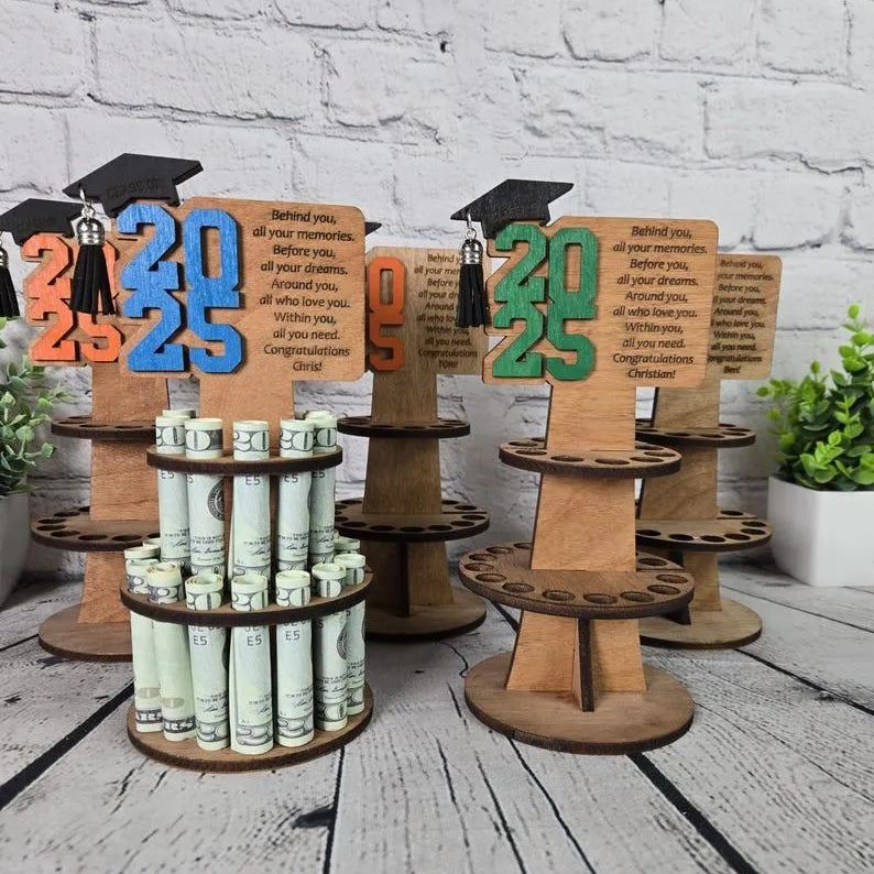2025 Graduation Gift Money Holder Tiered Graduation Money Cake Personalized Graduation Gift