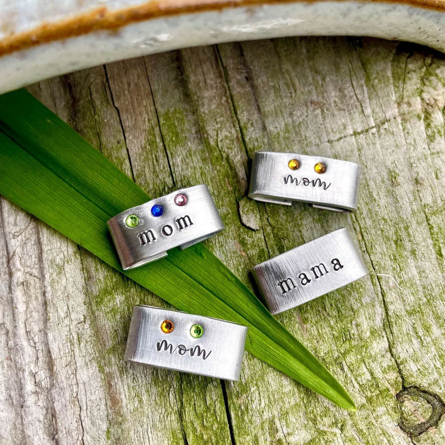 Personalized Watch Band Charm, Mother's Day Gift, Birthstone Watch Bracelet with Birthstones, Custom Charm for Watch, Gift For Grandma - namenecklace