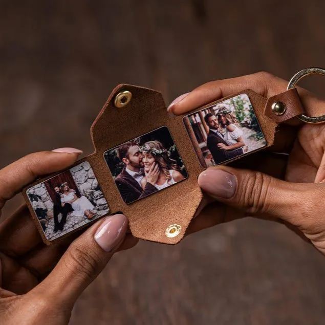Personalized Photo Album Keychain Meaningful Gift for Dad Custom Memory Keepsake for Father’s Day