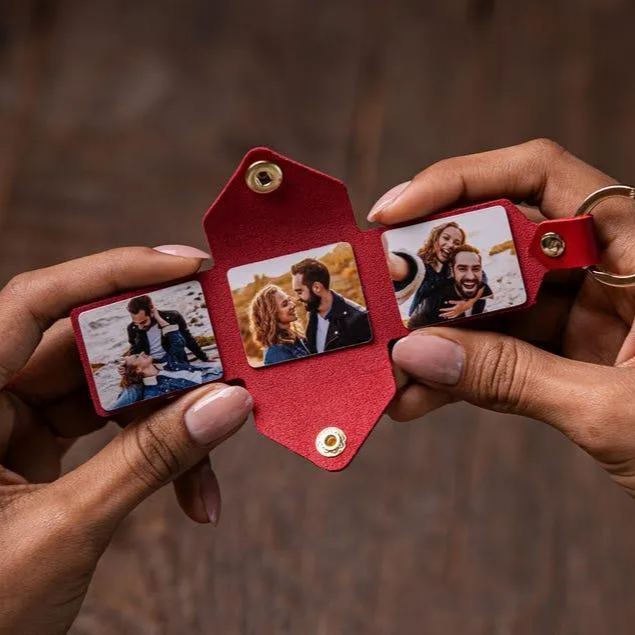 Personalized Photo Album Keychain Meaningful Gift for Dad Custom Memory Keepsake for Father’s Day