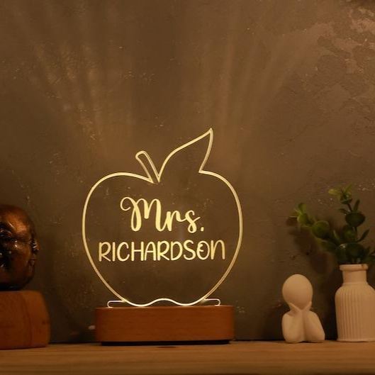 Personalized Teacher Gifts - Gift for Teacher - Back To School Gifts - Teacher Sign for Desk - Custom Classroom Decor - Desk Name Plate