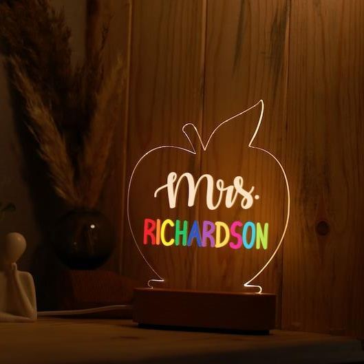 Personalized Teacher Gifts - Gift for Teacher - Back To School Gifts - Teacher Sign for Desk - Custom Classroom Decor - Desk Name Plate