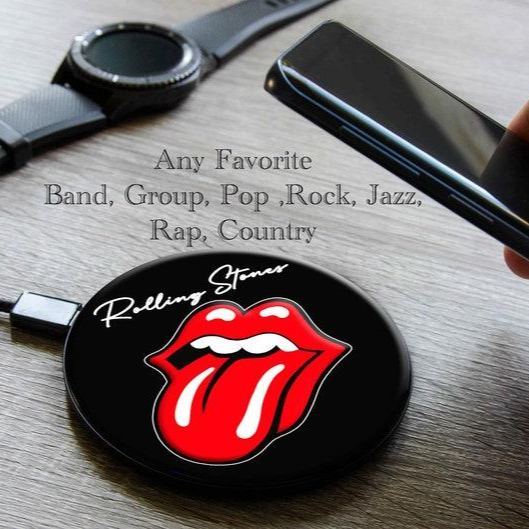 Personalized Custom Gift Wireless Charger Favorite Sports Team Favorite Photo Image Group Professional Charging Pad