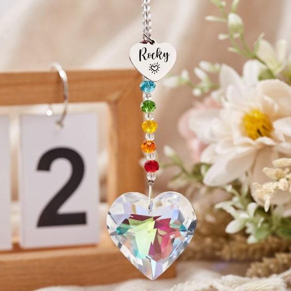 Personalized Pet Memorial Suncatcher Custom Rainbow Bridge Suncatcher  Pet Remembrance Gift Pet Loss Gift