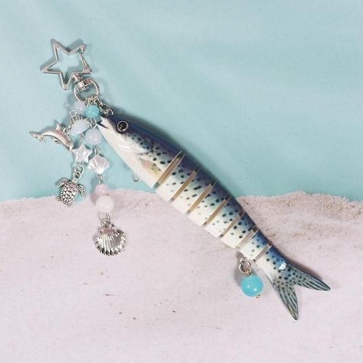 Parent-child Fish Lure Keychain, Fish bait keychain, Fishing Keychain, Fish Bag Charm, Gift For Father