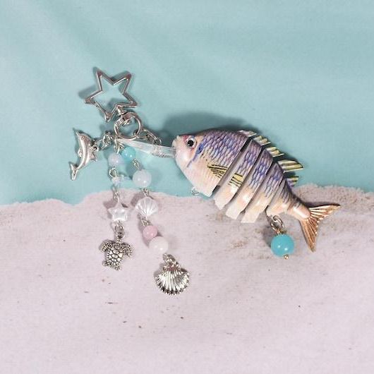 Parent-child Fish Lure Keychain, Fish bait keychain, Fishing Keychain, Fish Bag Charm, Gift For Father