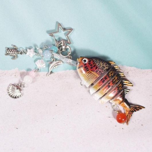 Parent-child Fish Lure Keychain, Fish bait keychain, Fishing Keychain, Fish Bag Charm, Gift For Father