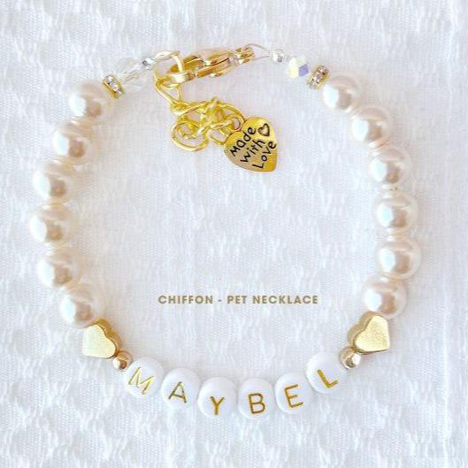 Personalized Pet Name Necklace for Cats & Dogs Custom Pet Collar Necklace with Your Pet's Name