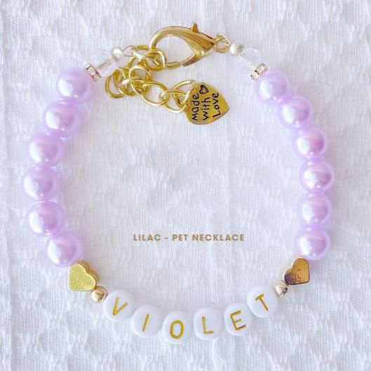Personalized Pet Name Necklace for Cats & Dogs Custom Pet Collar Necklace with Your Pet's Name