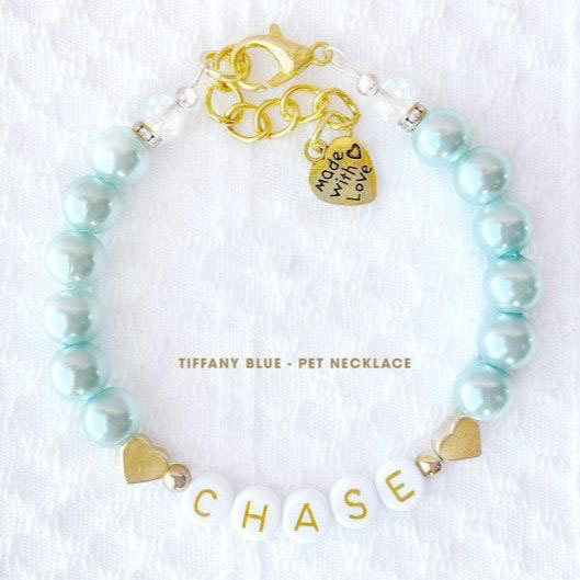 Personalized Pet Name Necklace for Cats & Dogs Custom Pet Collar Necklace with Your Pet's Name