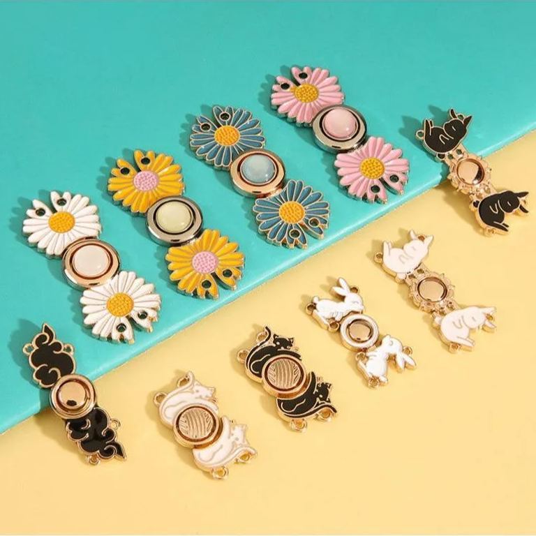 Jeans Waist Button Buckle-2Pcs Waistband Tightener Adjuster Sewing Hook and Eye Clip Clasp Pins for Pant/Skirt/Collar