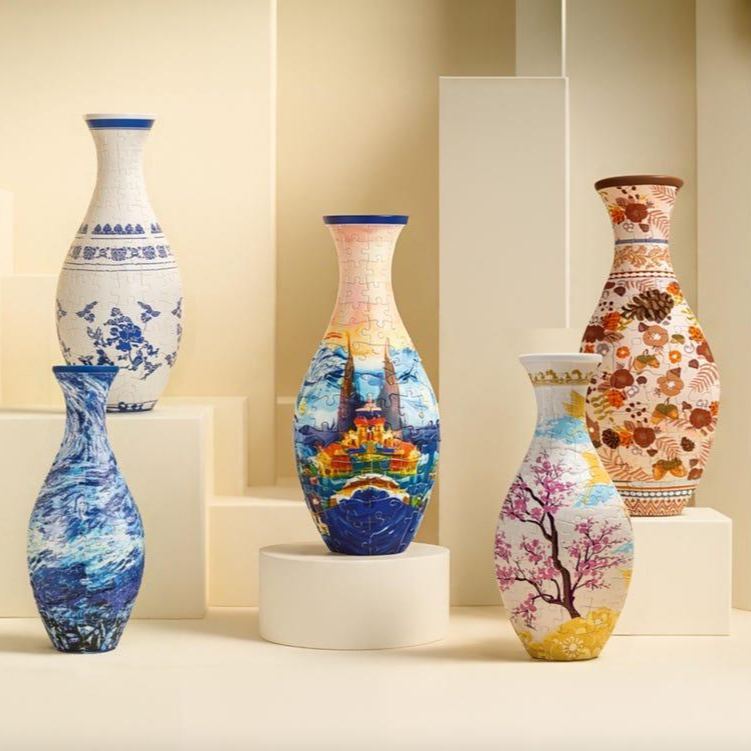 Custom Photo 3D Puzzle Planter Vase for Home Decoration 160 Pieces DIY Flower Vase Perfect Housewarming Gift