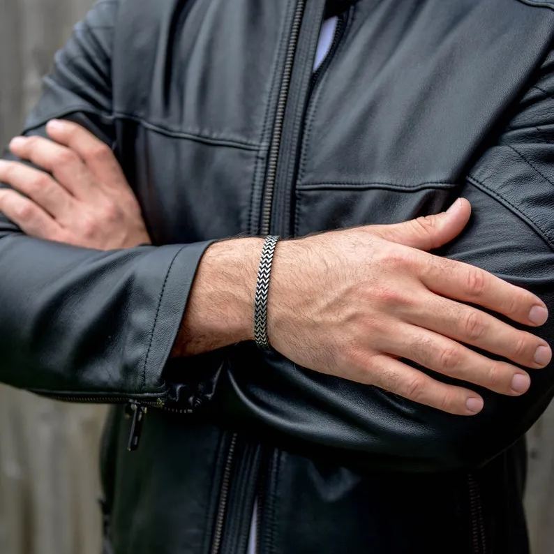 Personalised Men's Stainless Steel Bracelet Engraved  Stainless Steel  Personalized Bracelet  Christmas Gift for Him