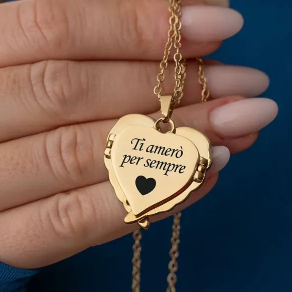 Custom Engraved Angel Wings Necklace Personalized Memorial Pendant with Engraved Text Inside Symbol of Love, Protection & Eternal Connection