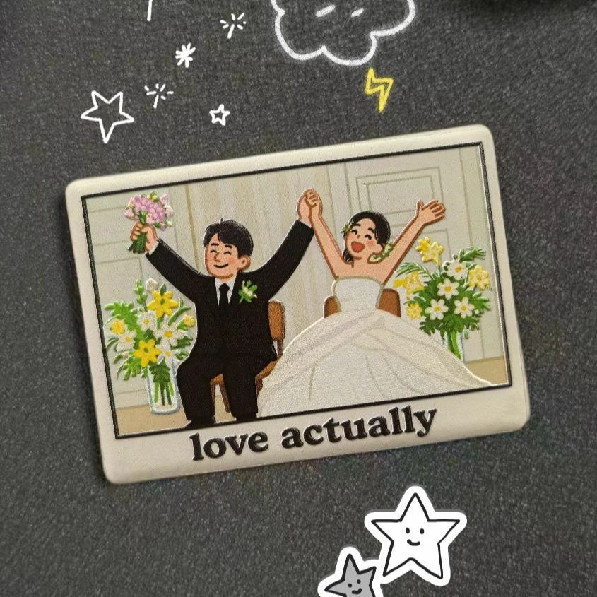 Custom Illustrated Fridge Magnet Personalized Photo to Illustration wi