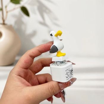 Seagull MINE Button Keychain with Real Sound and LED Light Funny Fidget Clicker Gag Gift