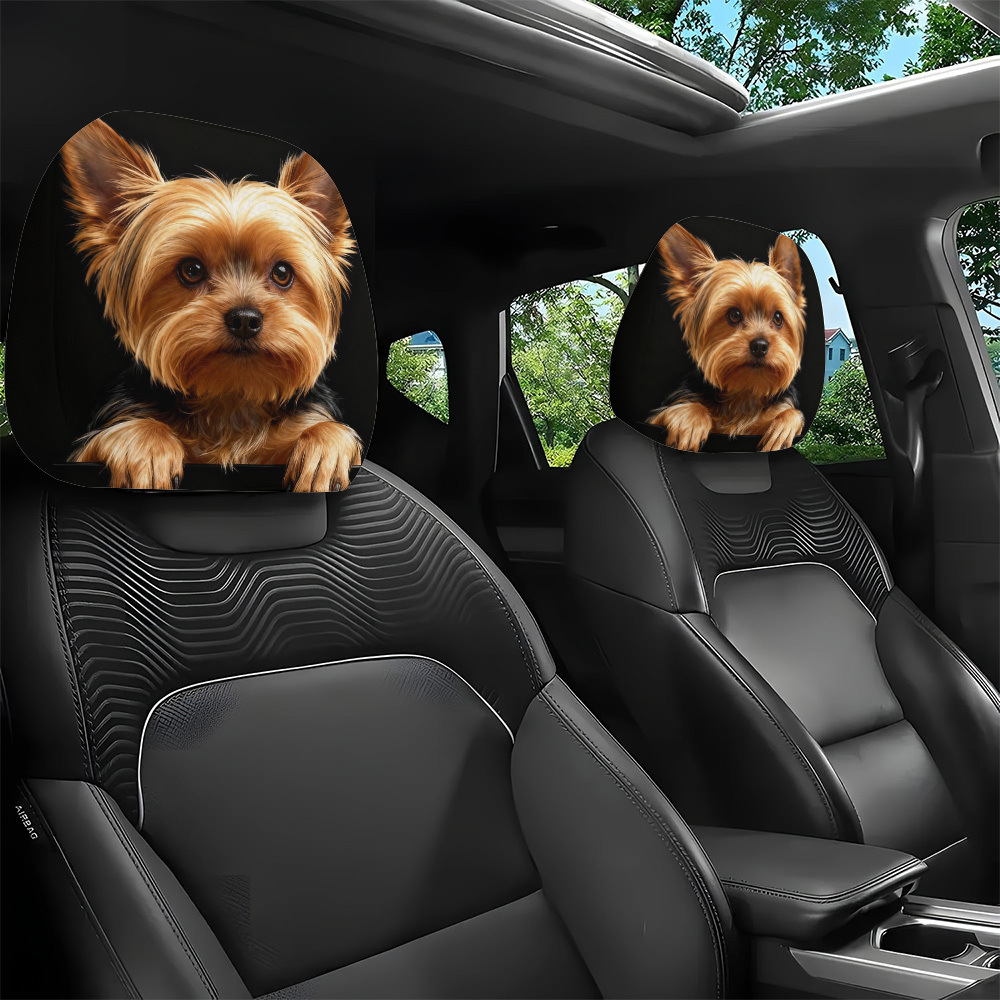 Personalized Photo Car Headrest Cover Custom Face Headrest Cover Funny Gift for Car Drivers