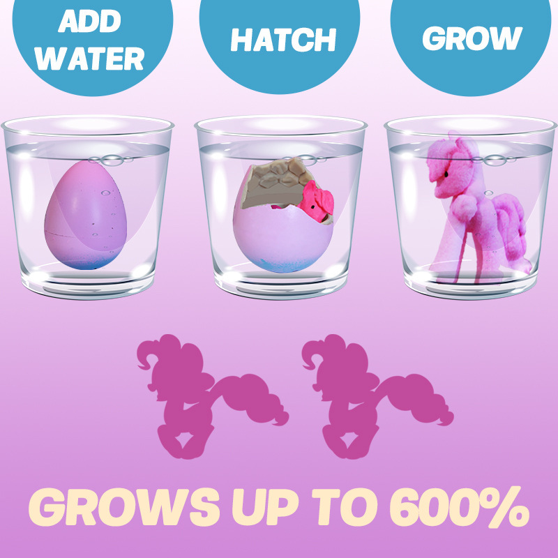 Unicorn Hatching Rainbow Eggs for Kids Hatchimals- 6 Pack Unicorn Toys for Boys & Girls, Birthday Easter Basket Stuffers Gift Ideas for Kids - namenecklace