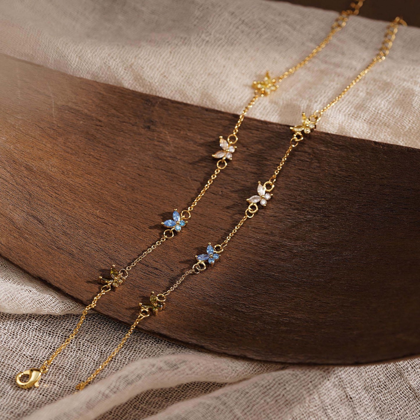 Personalized Butterfly Birthstone Bracelet Custom 1 to 5 Birthstones Jewelry Custom Family Members Names Bracelet Custom Gift for Mom Mother's Day Gift for Wife