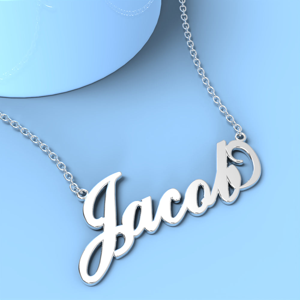 Jacob name necklace discount