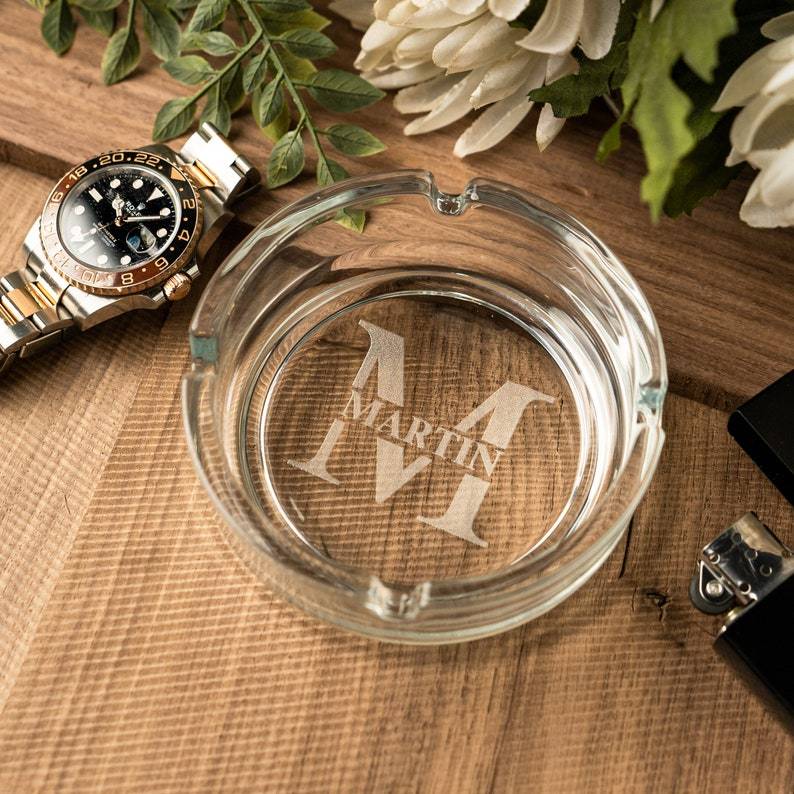 Father's Day Gift Personalized Ash Tray, Smoker Accessories, Smoker Gifts, Custom Smoker Accessories, Unique Smokers Gift, Personalized Cigar Club Gift