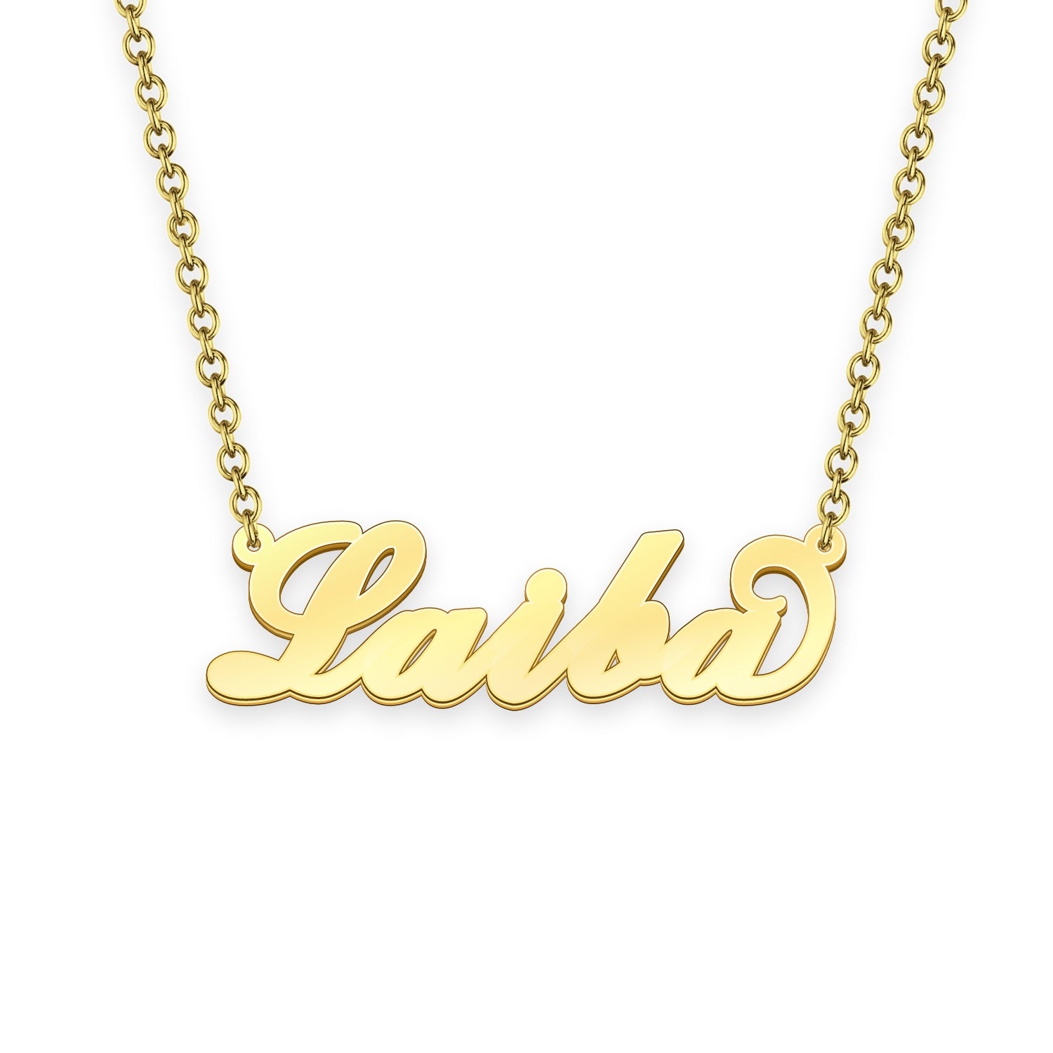 Laiba name necklace Gold Custom Necklace Personalized Gifts For Her