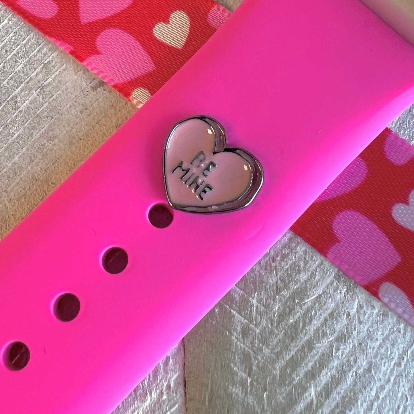 Personalized Heart Watch Charms Watch Name Band Watch Bar Name Charm - namenecklace